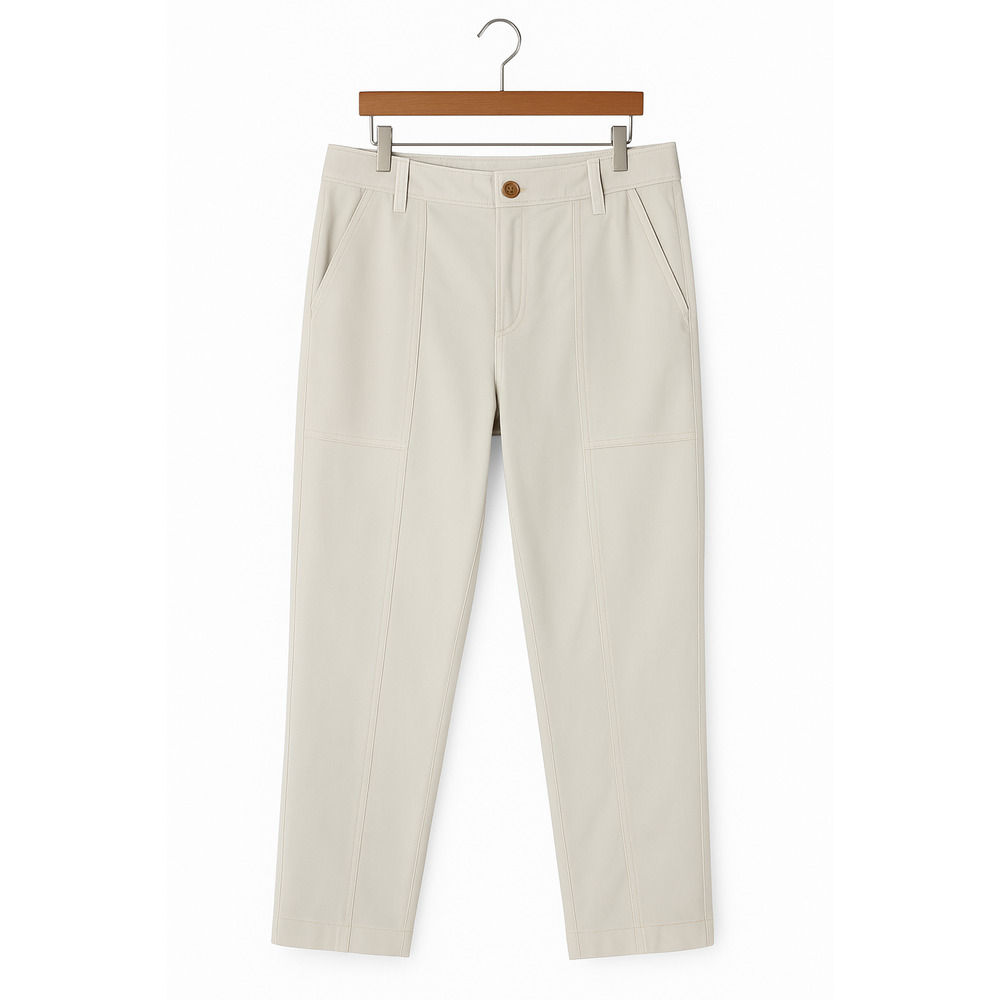 Brunello Cucinelli White Patch Pocket Utility Cotton Pants - Picture 2 of 11
